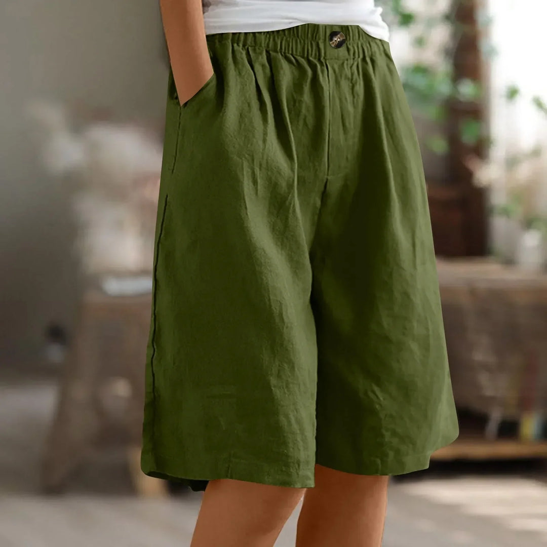 Melina | Linen Bermuda Shorts