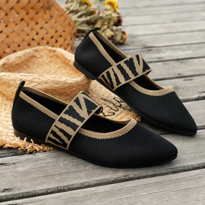 Noa | Knit Mary Jane Flats