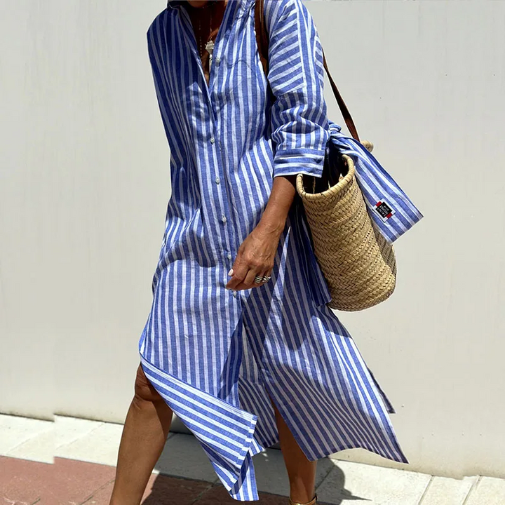 Vlastislava | Striped Shirt Dress