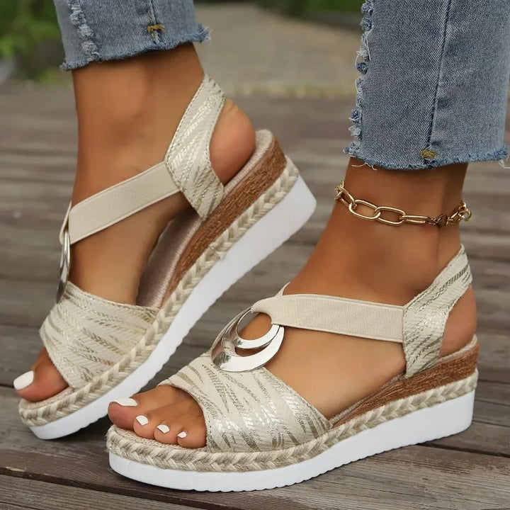 Selina | Boho Wedge Sandals