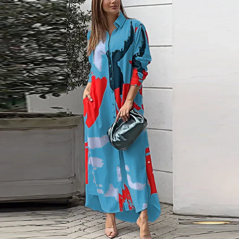 Liselotte | Abstract Shirt Dress