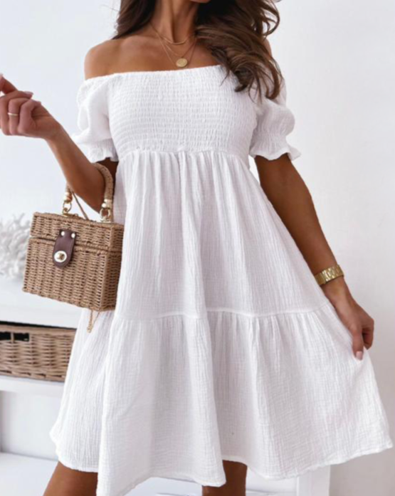 Fiorenza | Off-Shoulder Tiered Dress