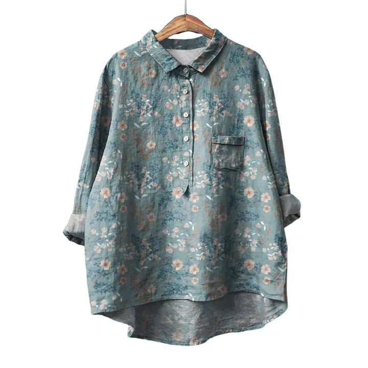 Dazzy | Floral Linen Button-Up