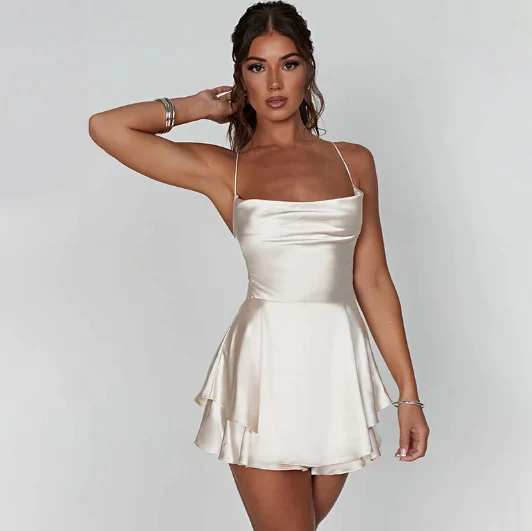 Ariel | Satin Mini Dress