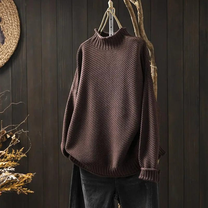 Greer | Textured Knit Turtleneck