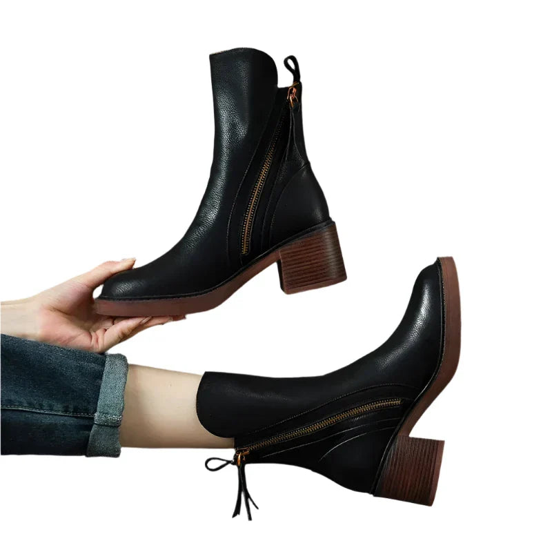 Elara | Zipper Ankle Boots