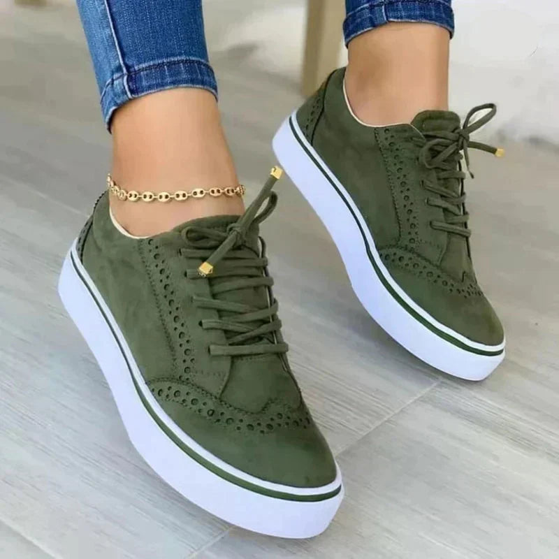 Vivienne | Suede Platform Sneakers