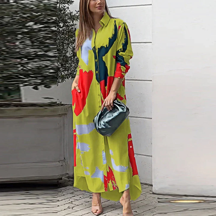 Liselotte | Abstract Shirt Dress