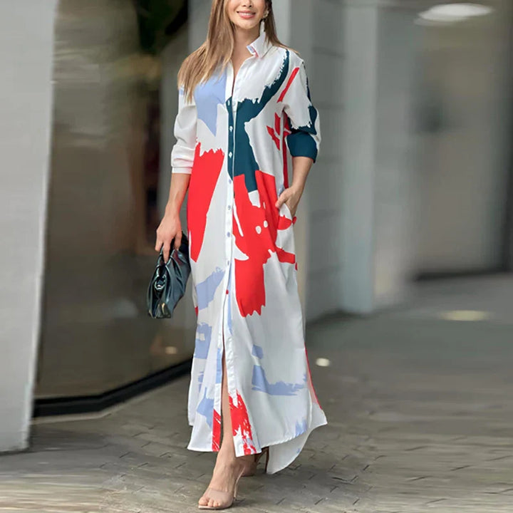 Liselotte | Abstract Shirt Dress