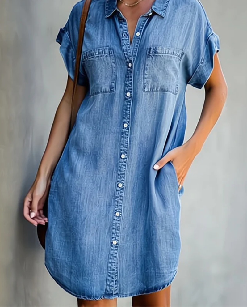 Nerissa | Denim Shirt Dress