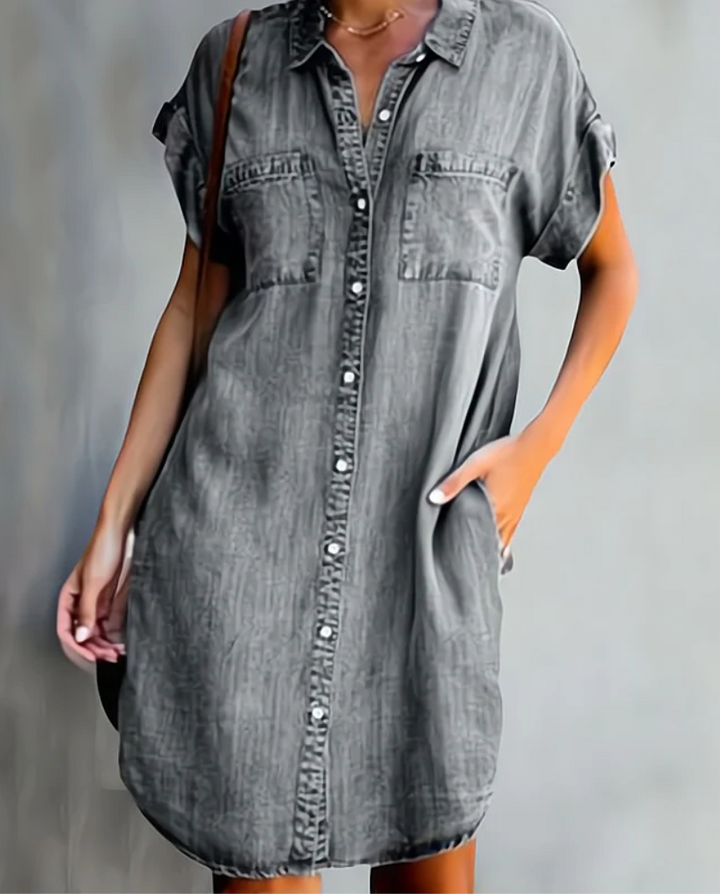 Nerissa | Denim Shirt Dress