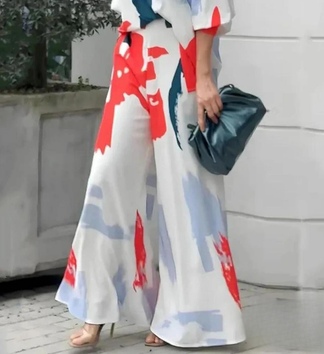 Hyeri | Abstract Wide-Leg Set