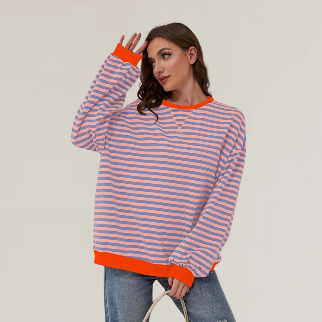 Colette | Striped Oversized Sweatshirt