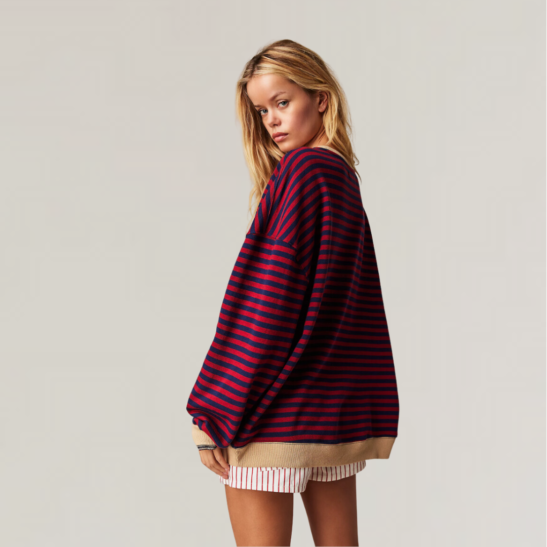 Colette | Striped Oversized Sweatshirt