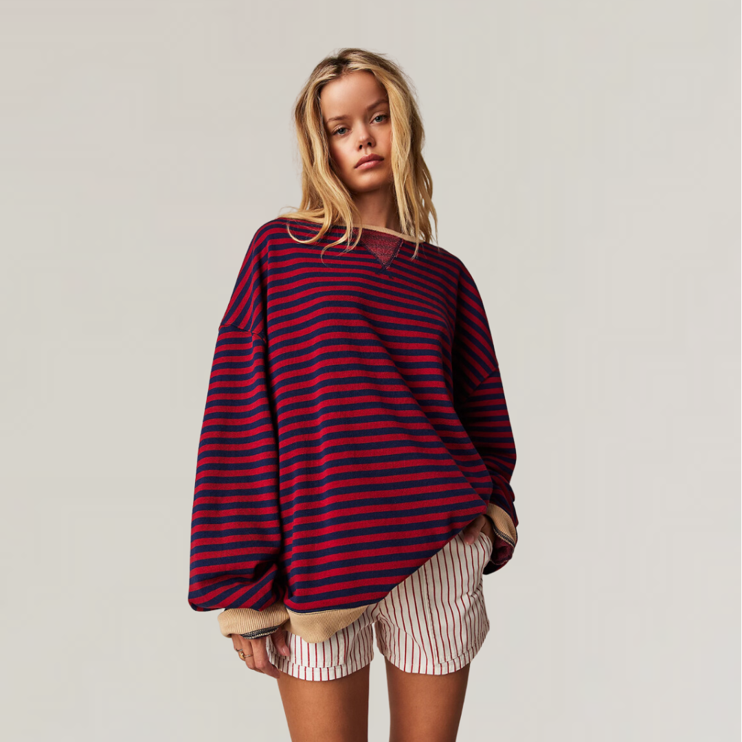 Colette | Striped Oversized Sweatshirt