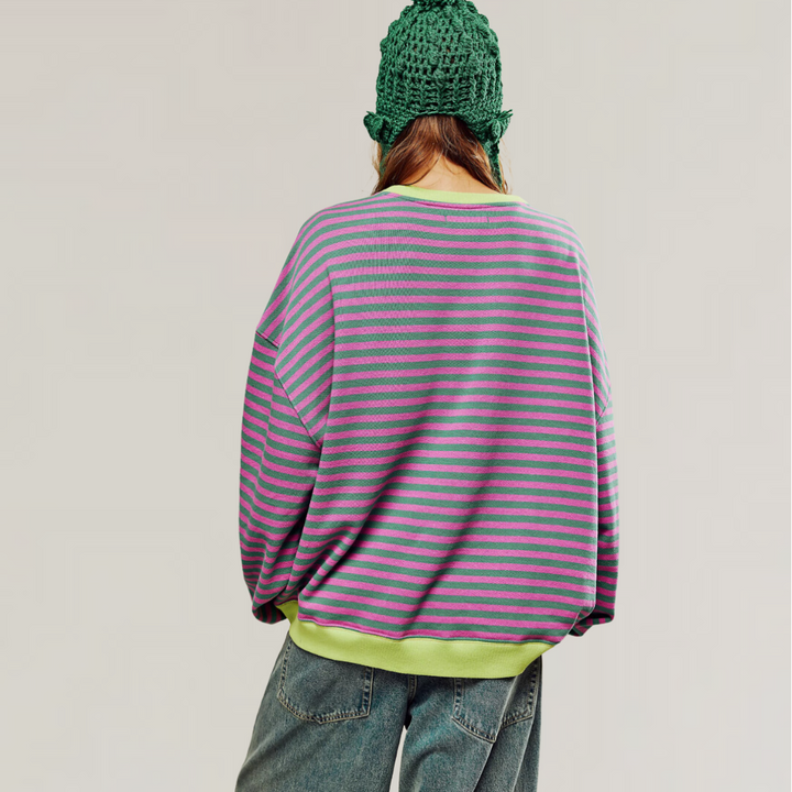 Colette | Striped Oversized Sweatshirt