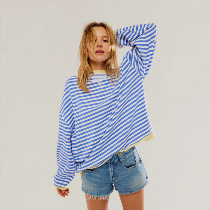 Colette | Striped Oversized Sweatshirt