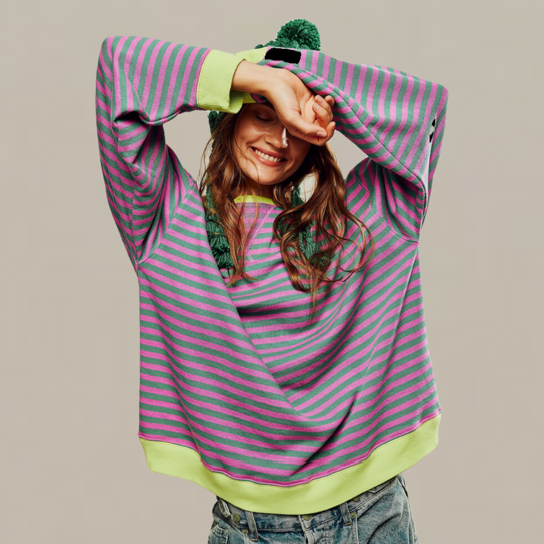 Colette | Striped Oversized Sweatshirt