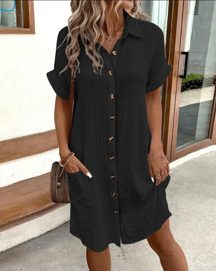 Marlis | Casual Button-Down Shirt Dress