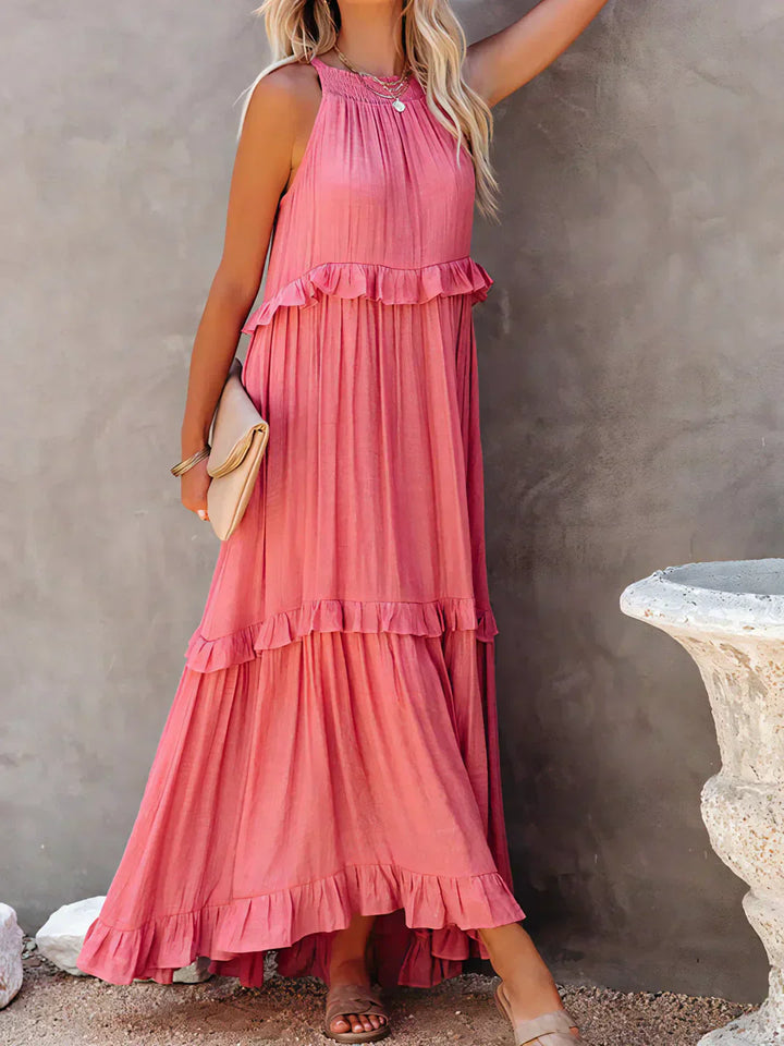 Blanka | Boho Ruffle Maxi Dress