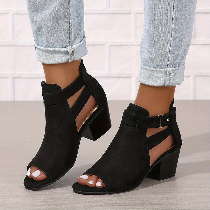 Maya | Peep-Toe Booties