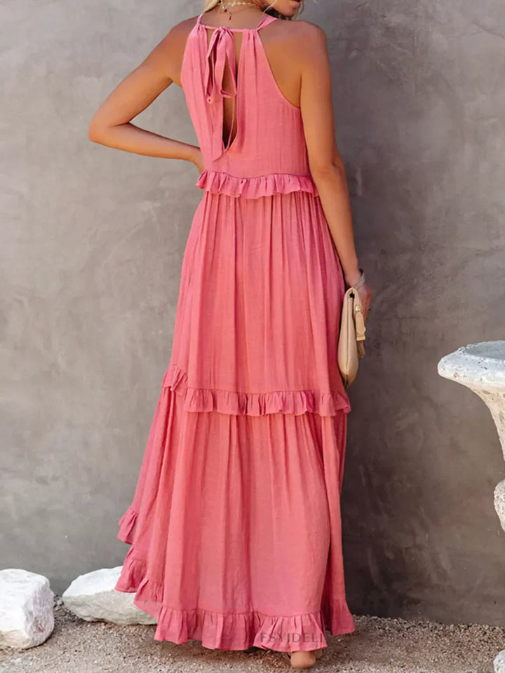 Blanka | Boho Ruffle Maxi Dress