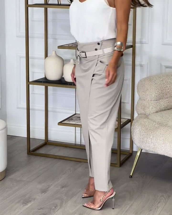 Selene | Asymmetrical Draped Pants