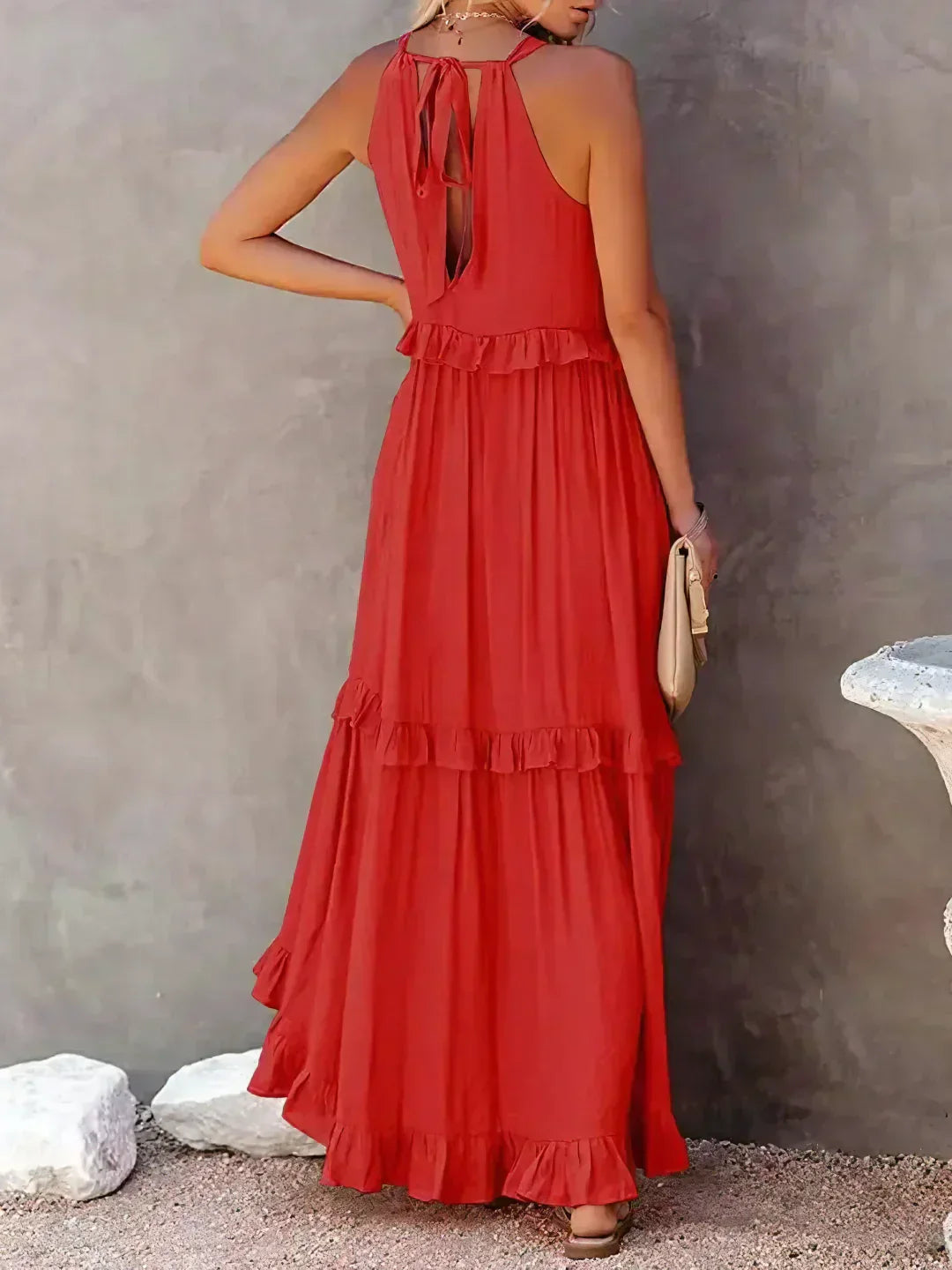 Blanka | Boho Ruffle Maxi Dress