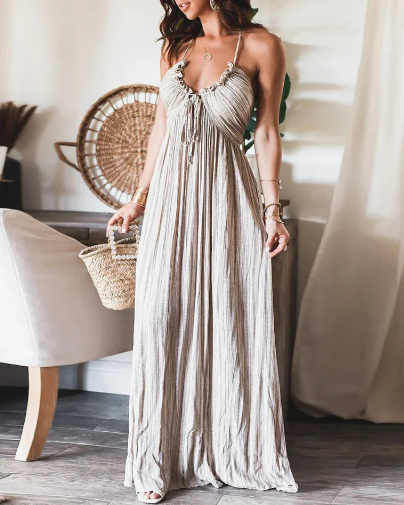 Arianna | Halter Neck Maxi Dress