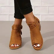 Maya | Peep-Toe Booties