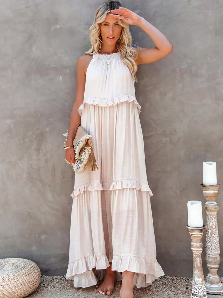 Blanka | Boho Ruffle Maxi Dress