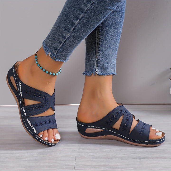 Alina | Embroidered Comfort Sandals