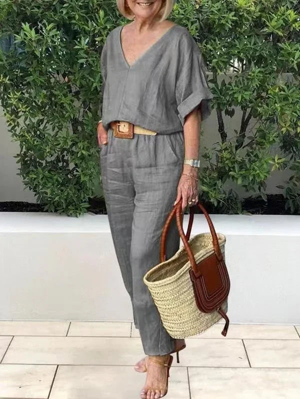 Selvara | Effortless Linen Jumpsuit