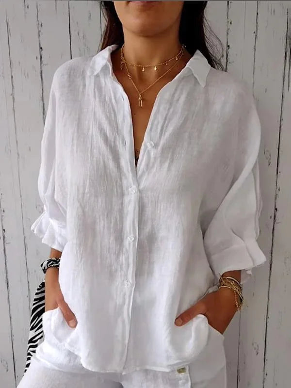 Lilah | Relaxed Linen Button-Up