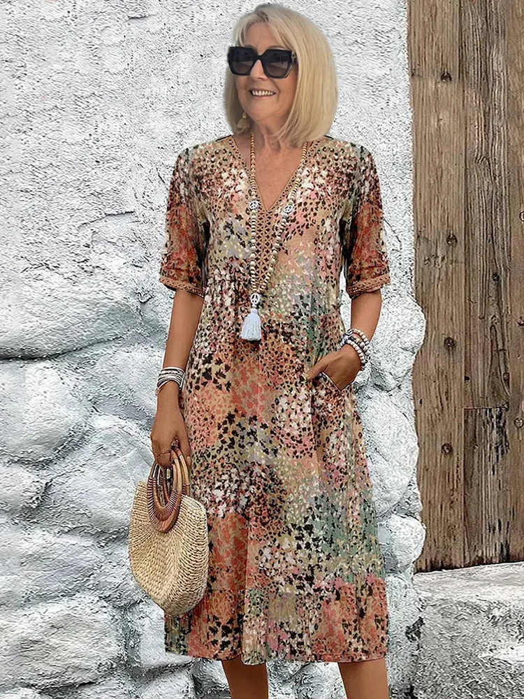 Dagmar | Boho Midi Dress