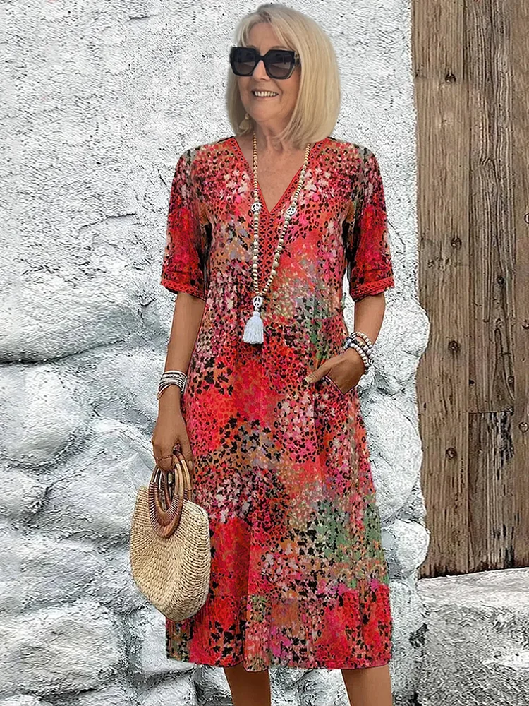 Dagmar | Boho Midi Dress