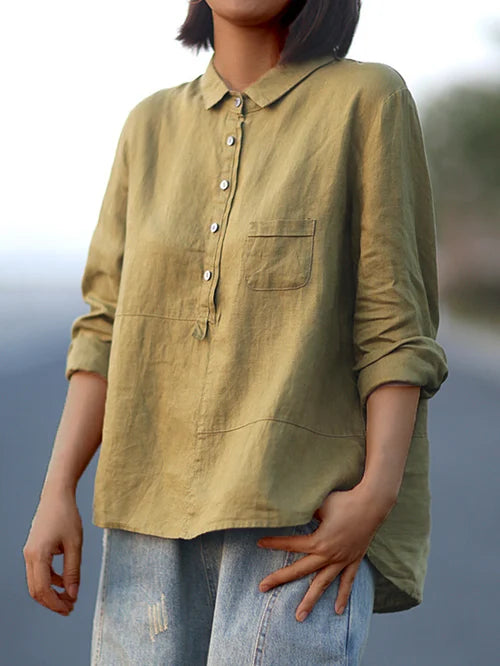 Aubrey | Linen Button-Up Shirt