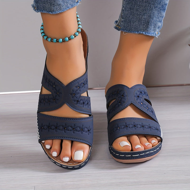 Alina | Embroidered Comfort Sandals