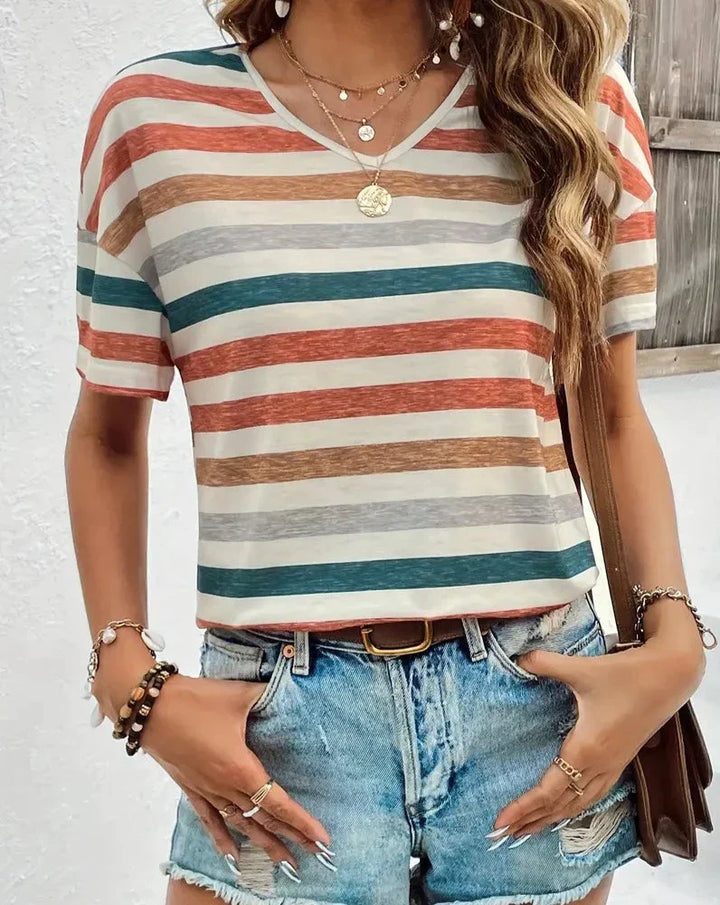 Lennon | Retro Striped Tee