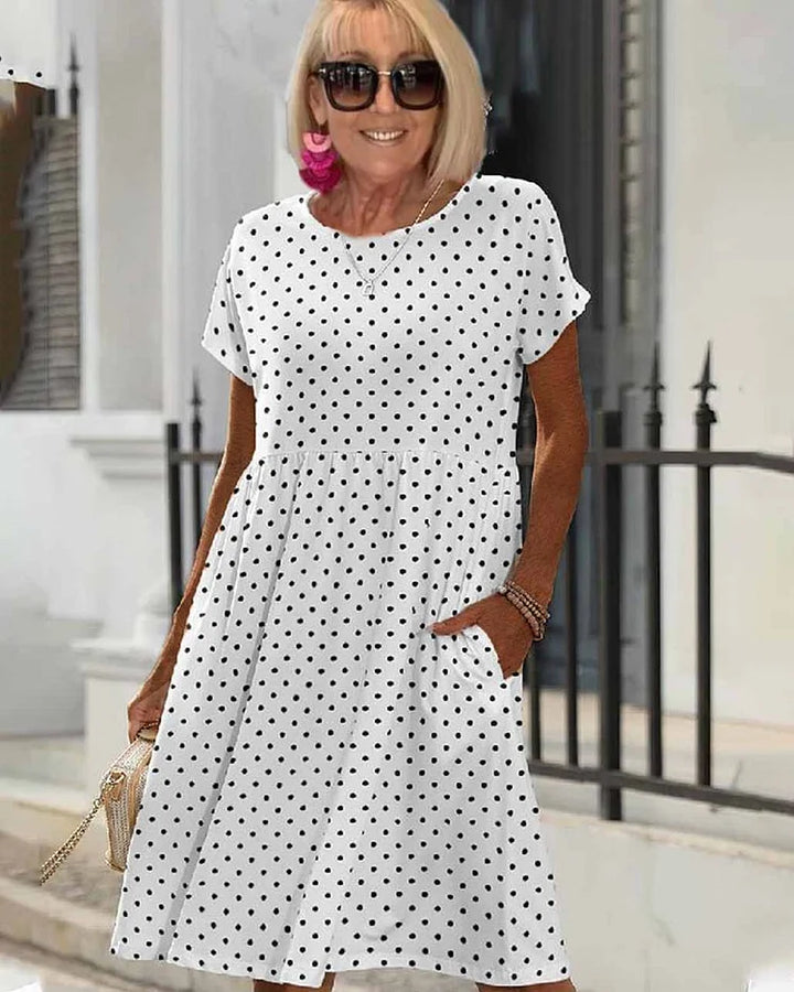 Hannelore | Polka Dot A-Line Dress