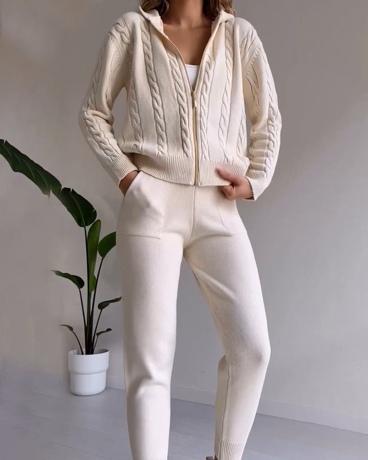 Emilia | Cable Knit Lounge Set