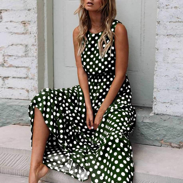 Lenka | Polka Dot Maxi Dress