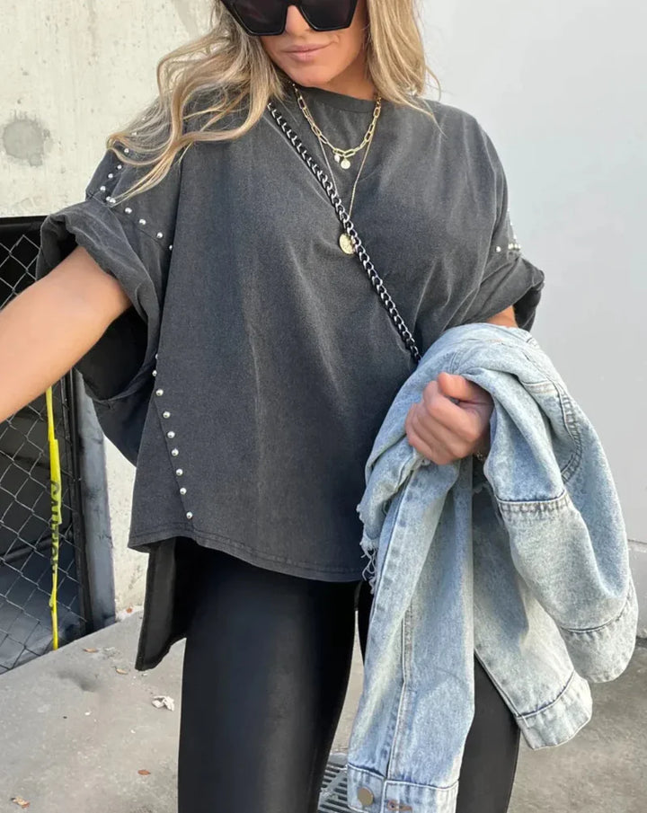 Blakely | Studded Oversized Tee