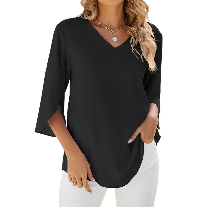 Mallory | Soft V-Neck Blouse