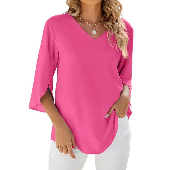 Mallory | Soft V-Neck Blouse