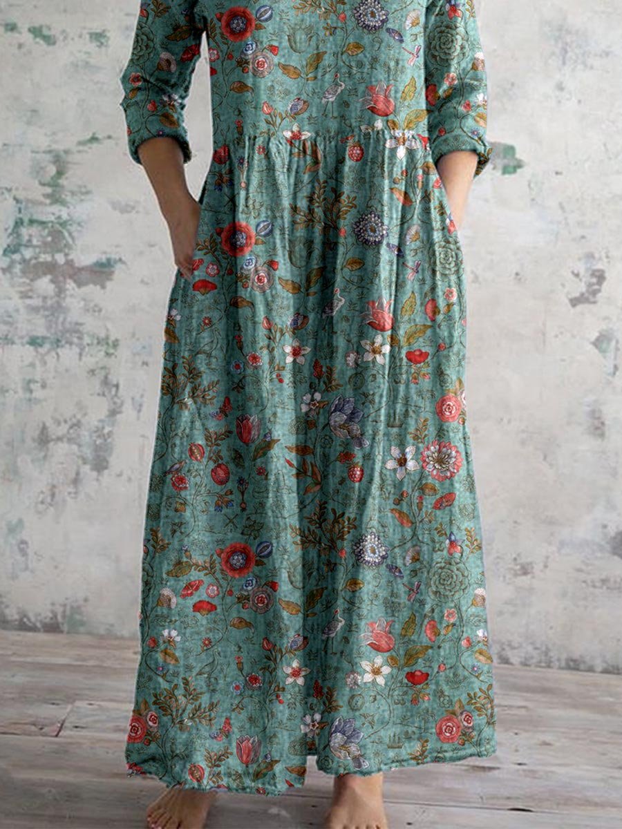 Miloslava | Floral Boho Maxi Dress