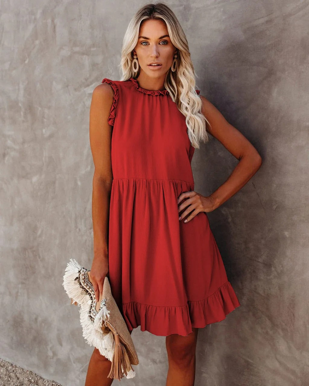 Alethea | Ruffle Mini Dress