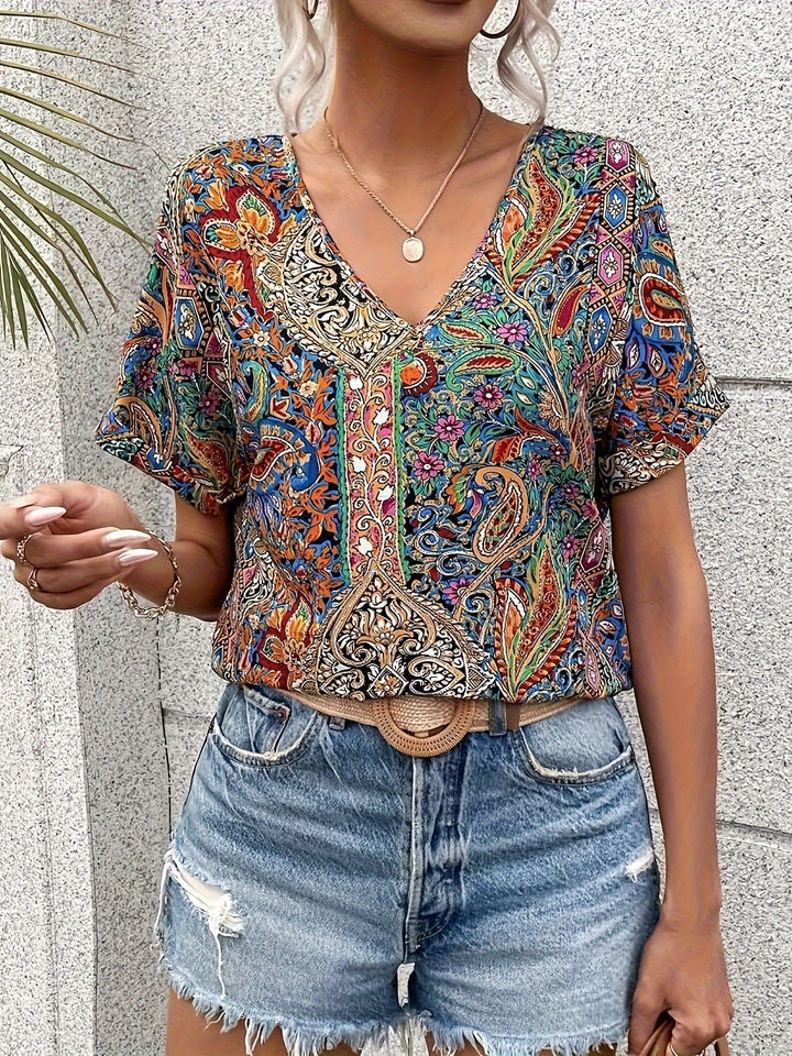 Bella | Boho Print Blouse