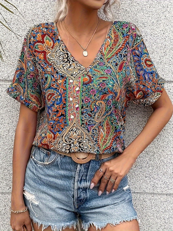 Bella | Boho Print Blouse