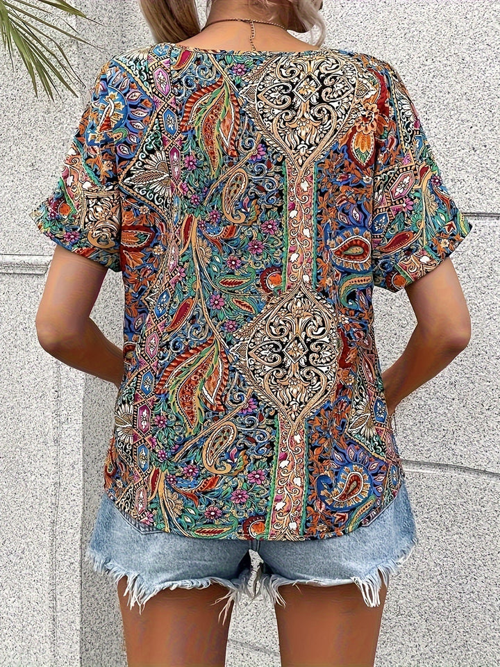 Bella | Boho Print Blouse